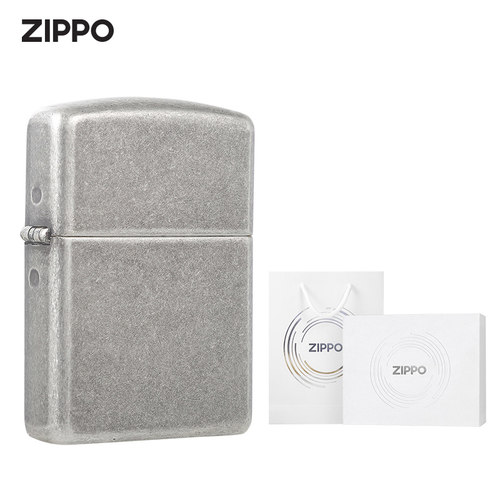zippo打火机正品古银加厚重盔甲