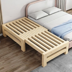 实木简约沙发床榻榻米抽拉床多功能两用午休床小户型推拉床伸缩床