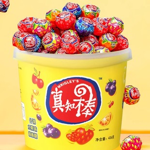 真知棒棒棒糖426g桶装儿童零食糖果万圣节送小孩休闲小吃喜糖礼物