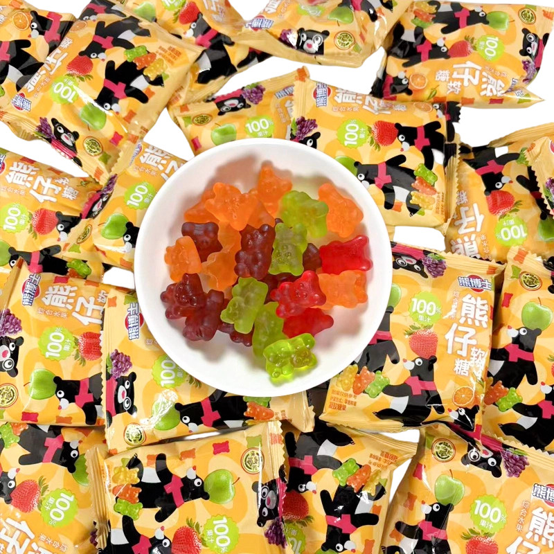 徐福记熊博士熊仔软糖1000g果汁软糖儿童零食休闲糖果趣味零食