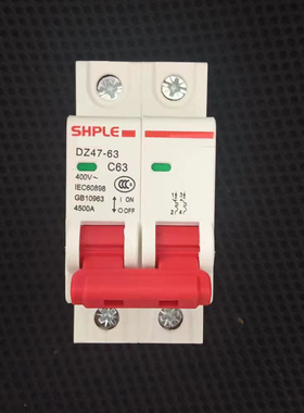 上海人民DZ47-63 1P2P3P4P空气开关家用C45小型断路器63A6A32空开