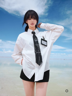 福音战士EVA联名周边渚薰痛衣铭牌制服上衣校服休闲衬衫cos