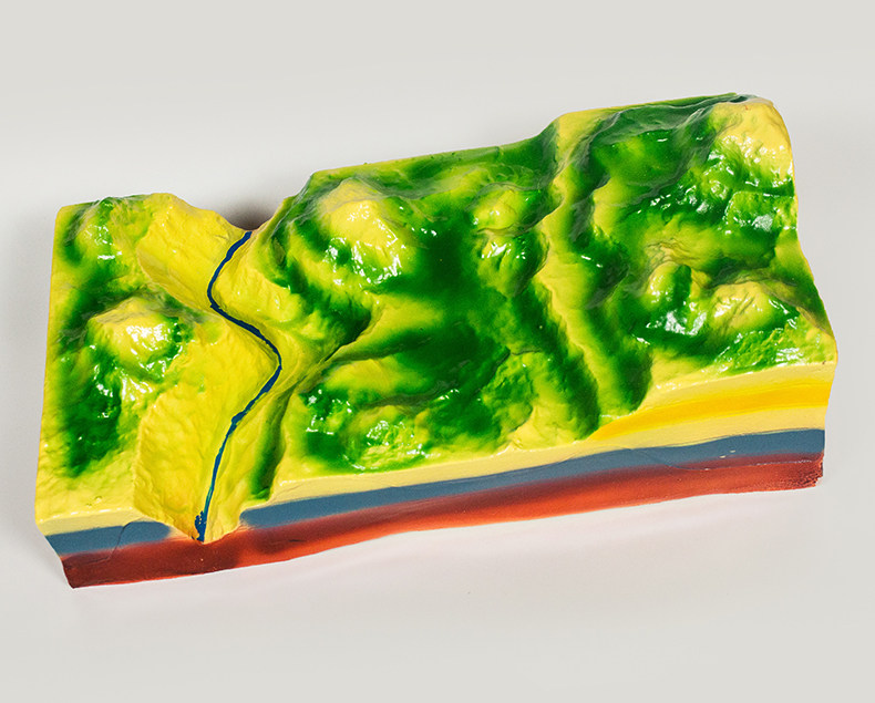 28021流水作用演示模型装置 地理地貌地质教学仪器实验器材教具