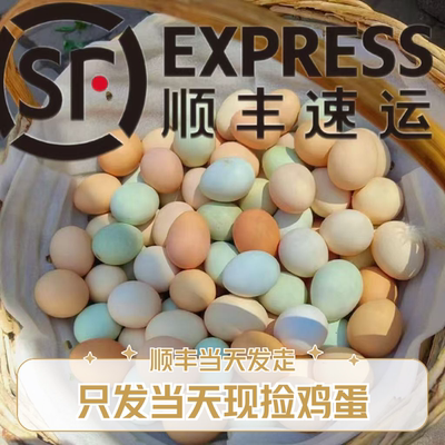 【粉绿混装】乌鸡蛋土鸡蛋混装只发当天鸡蛋顺丰当天发走破碎包赔