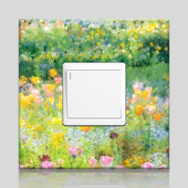 饰画 饰闭火开关装 2025新款 亚克力开关套遮丑防脏插座保护套墙面装