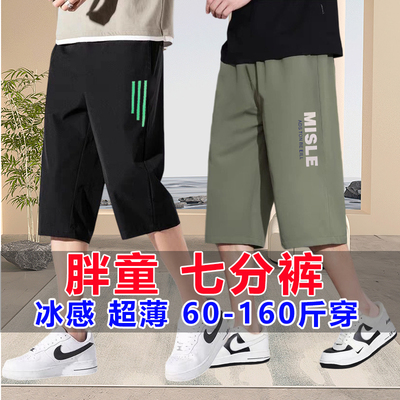 胖男童中大童夏季运动短裤