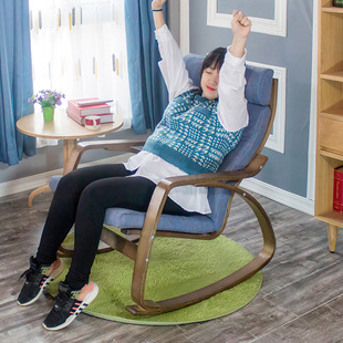 波昂躺椅阳台午休家用懒人摇椅办公室孕妇休闲午睡沙发椅老人神器