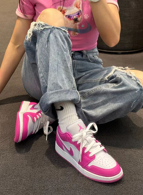 NIKE耐克AIRJORDAN1GS大童高帮防滑耐磨透气运动休闲鞋FV8486-600