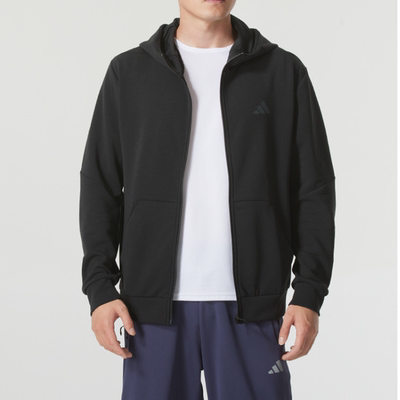 阿迪男子舒适百搭休闲夹克