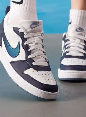 Nike/耐克Court Borough女子GS款舒适防滑耐磨休闲板鞋DV5456-131