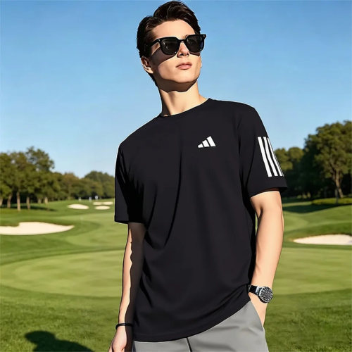 adidas阿迪达斯男子夏季26款舒适透气运动圆领短袖T恤KU8726百亿