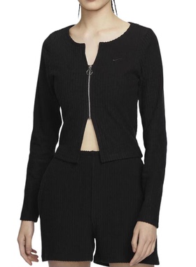 Nike/耐克女子舒适时尚百搭短款短款长袖休闲高腰T恤FN3683-010