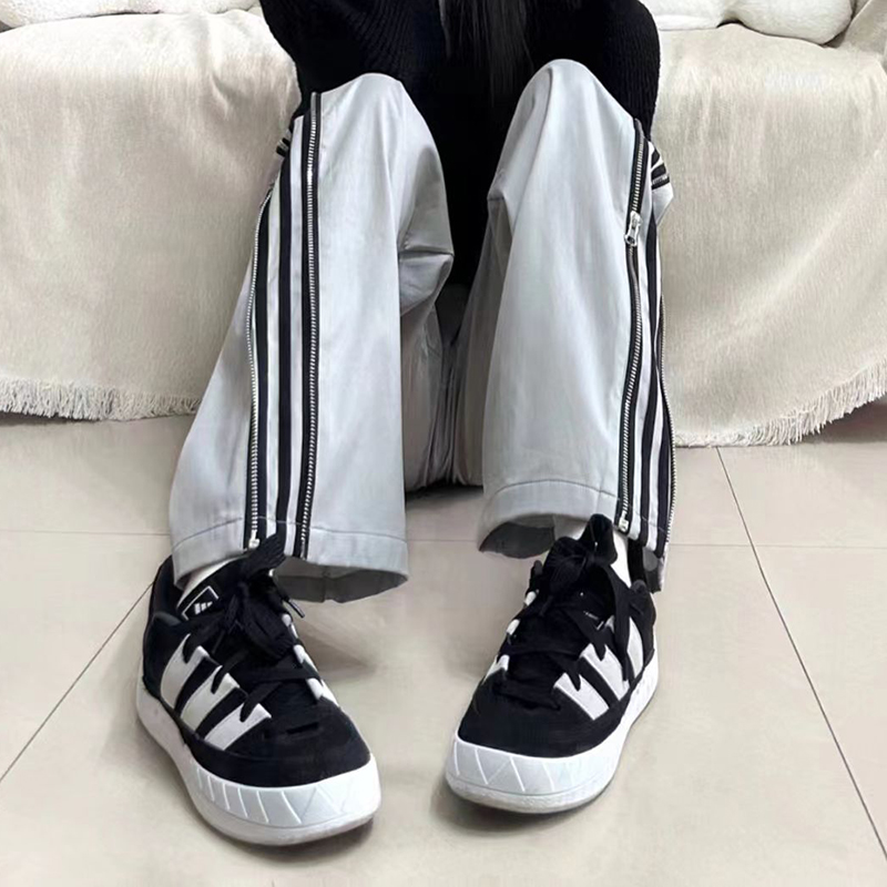 Adidas阿迪达斯Adimatic男女低帮复古休闲运动鲨鱼面包板鞋ID1000