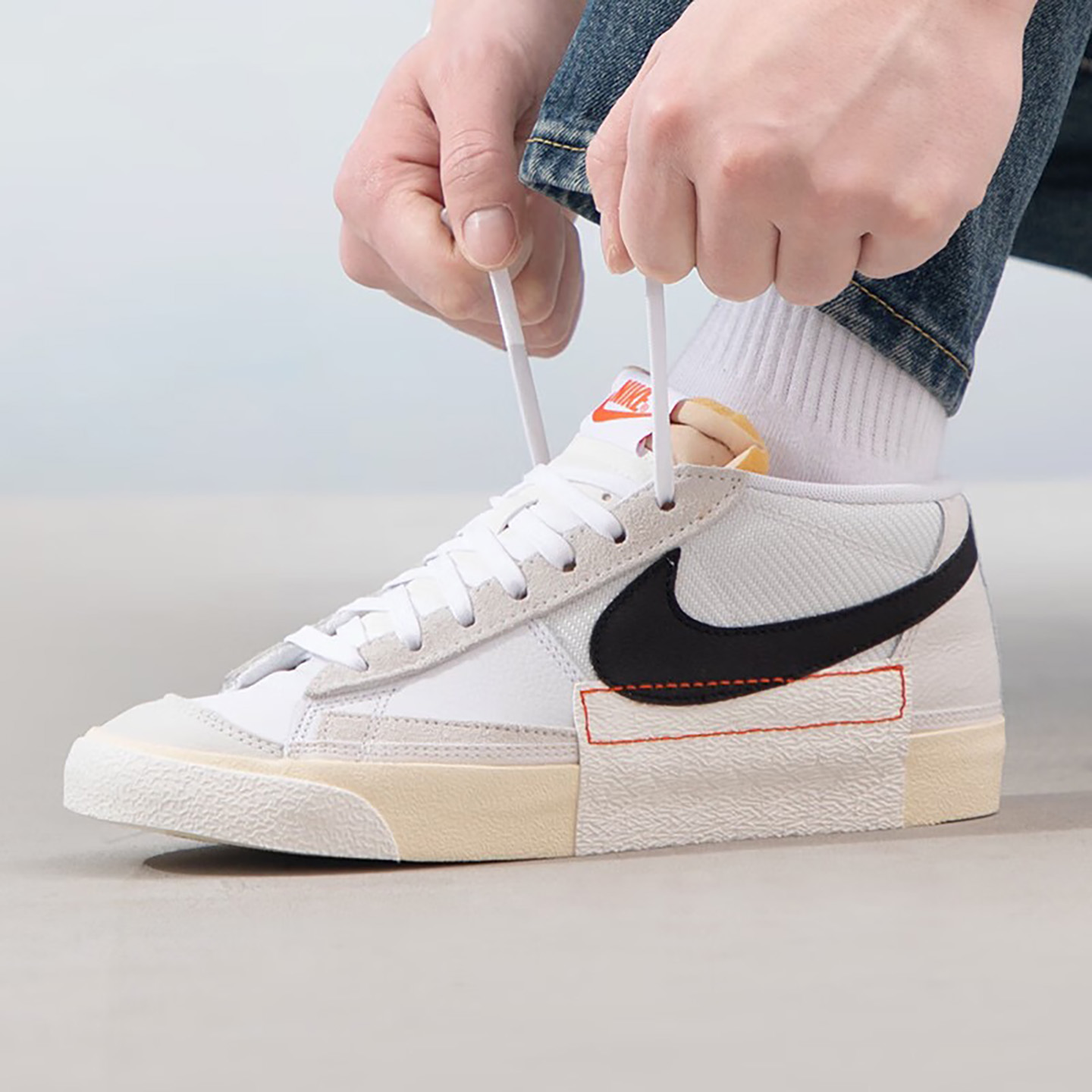 Nike Blazer Pro Club百搭休闲耐磨低帮板鞋男款白黑FJ3694-100