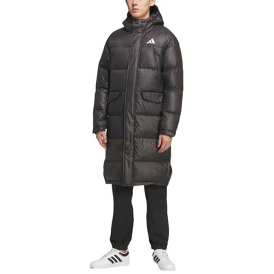 阿迪达斯男女保暖连帽羽绒服