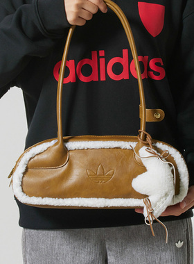 adidas阿迪达斯三叶草马鞍包26新年款女子百搭斜跨单肩包KW4726