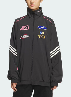 adidas/阿迪达斯女子舒适百搭跑步运动防风梭织夹克外套KG6676