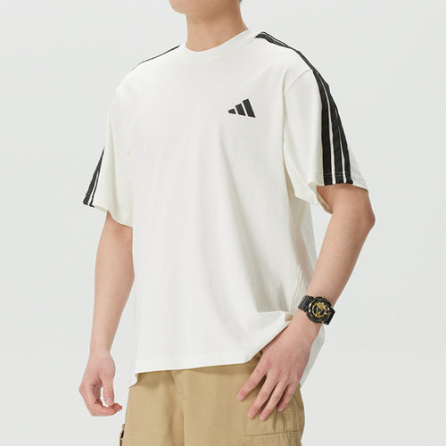 adidas/阿迪达斯男款纯棉运动休闲日常舒适百搭宽松T恤KR2491百亿