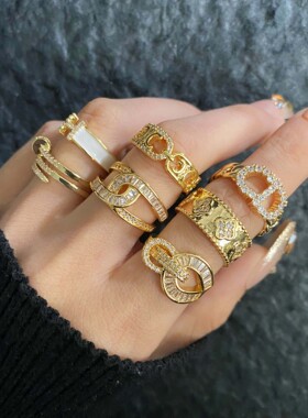 轻奢小众设计日韩爆款戒指工厂价