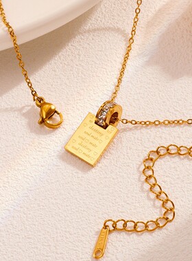 2025新款欧美风时尚轻奢情书项链