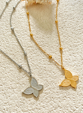 2025新款欧美风时尚轻奢蝴蝶项链