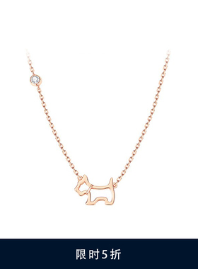 2025新款镂空小狗纯银项链锁骨链