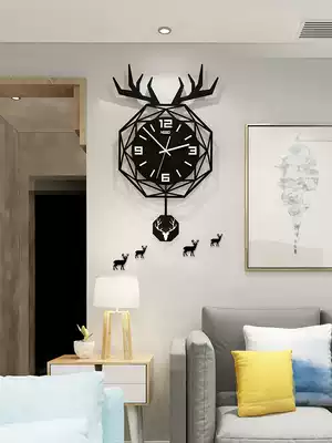 European style atmospheric clock wall clock living room creative fashion home table silent simple personality modern decorative quartz clock