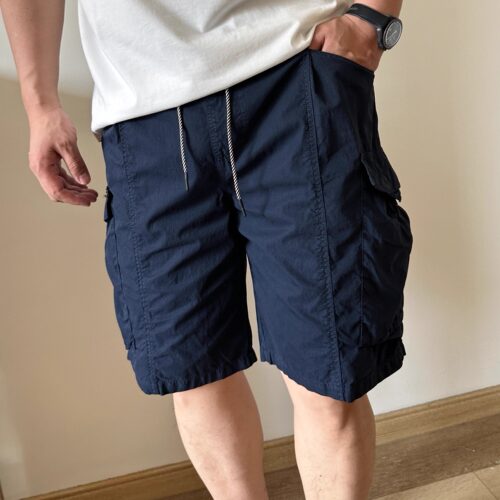 大依无忧夏季藏青洗水休闲短裤