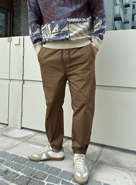 棉布束脚大码男款休闲裤