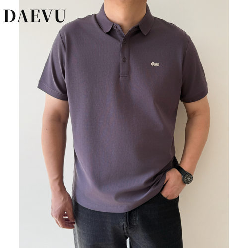 大依无忧趣味三色短袖polo衫