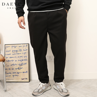 商务休闲长裤 男士 磨毛厚料大号潮胖子弹力加肥加大码 DAEVU冬新款