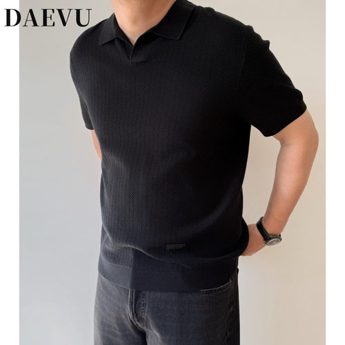 大依无忧春海鸥领针织短袖