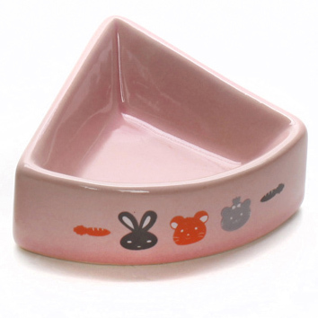 森度三角形防溅食盆小号仓鼠