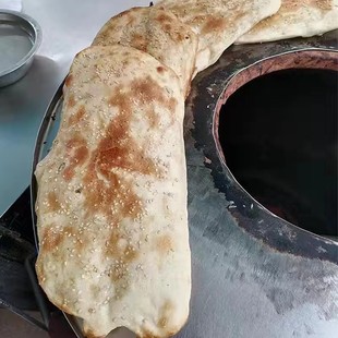 安徽涡阳特产手工无添加油酥芝麻大咸味烧饼6个特产真空即食 散装