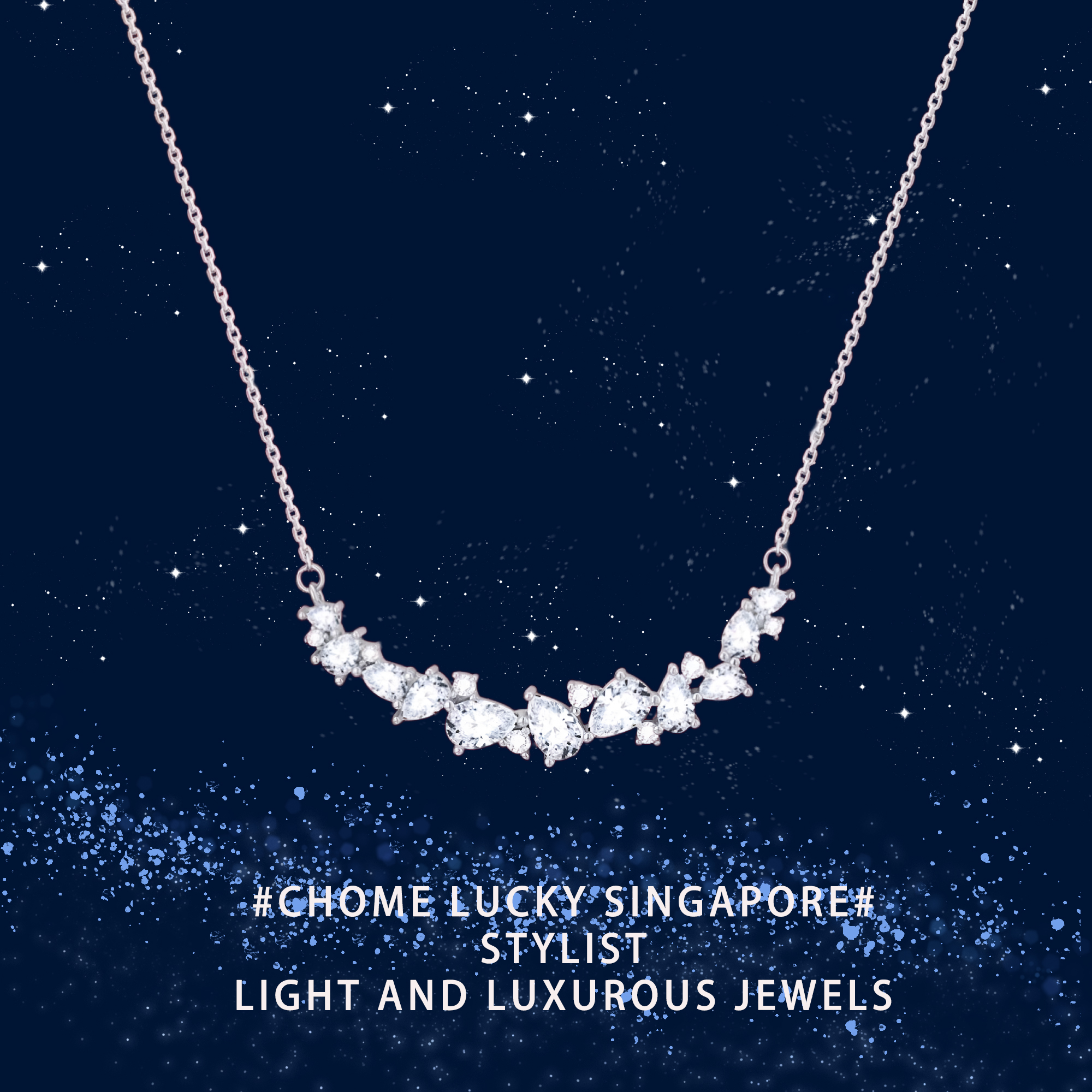 「紫藤花」纯银s999微笑项链女轻奢小众高级感锁骨链送礼生日礼物