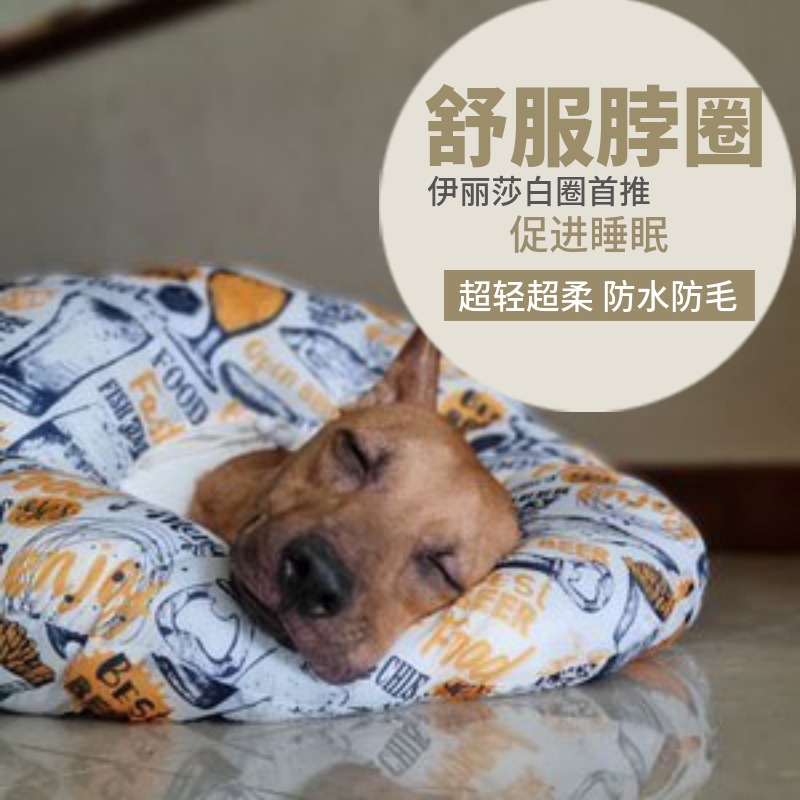 伊丽莎白圈猫狗项圈猫脖圈伊利沙白圈软布防舔耻辱圈