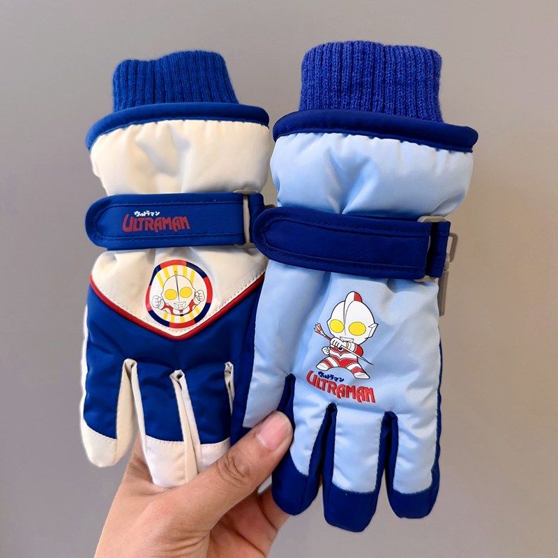 儿童滑雪手套冬季保暖双层加绒加厚分指男童卡通超萌防滑小孩五指,服饰配件/皮带/帽子/围巾,手套,淘宝优惠券,粉丝福利购,淘宝优惠卷