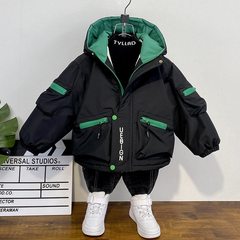 男童秋冬季棉衣2025新款洋气棉袄