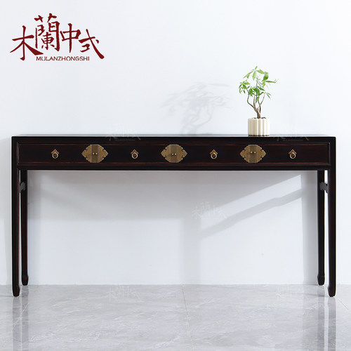 中式仿古条案储物玄关条几