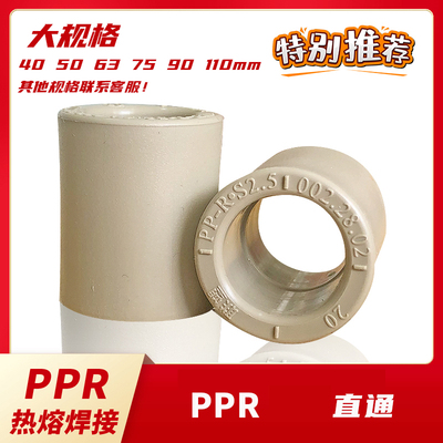 联塑ppr直通 管头 管古焊接冷热供水管 热卖促销配件50 110 4寸