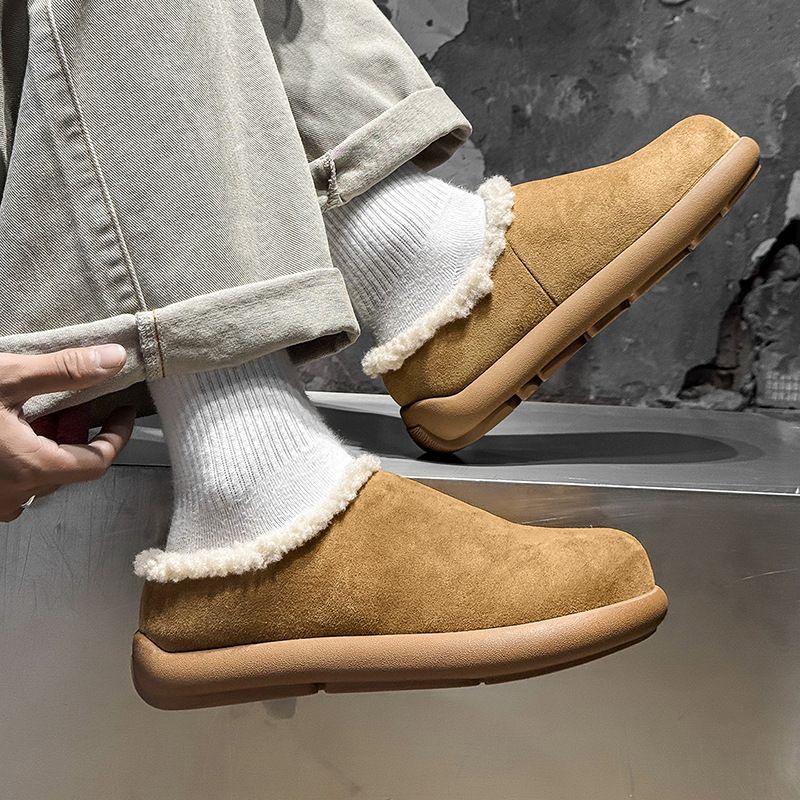 冬季新款防寒保暖情侣雪地靴户外通勤时尚短靴-MZ