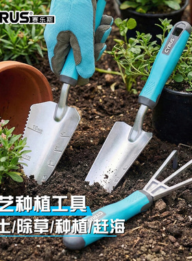 CYRUS赛乐斯园艺铲-家用种菜养花挖野菜赶海耙土松土铲子工具套装