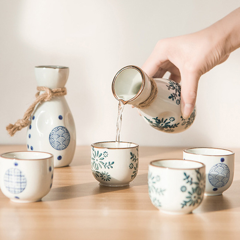 日式简约陶瓷复古酒具白酒壶酒杯小巧家居饭店简约餐馆酒具酒盅,餐饮具,白酒杯,淘宝优惠券,粉丝福利购,淘宝优惠卷