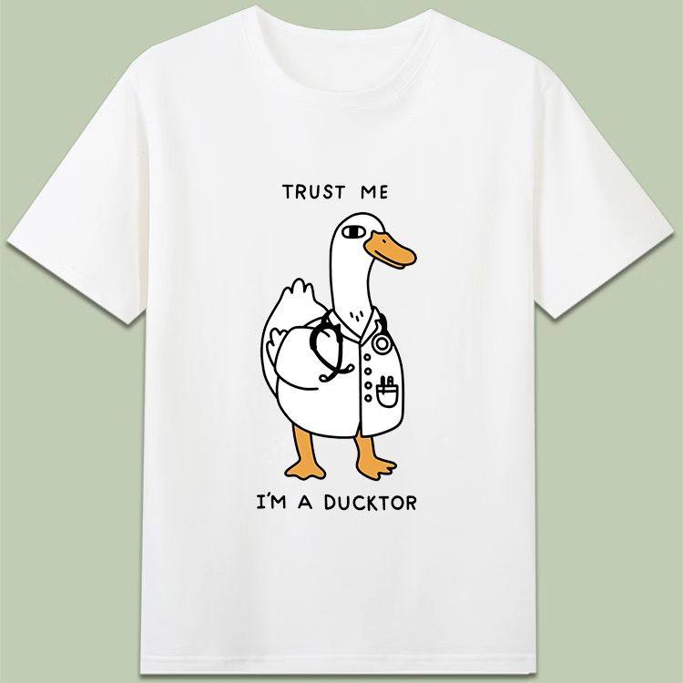 相信我我是博士鸭子医生DUCKT恤