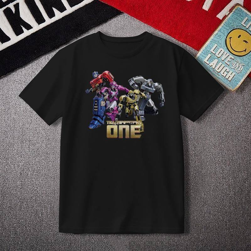 变形金刚:起源T恤电影纯棉周边男女擎天柱Transformers One短袖