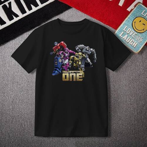 变形金刚:起源T恤电影纯棉周边男女擎天柱Transformers One短袖