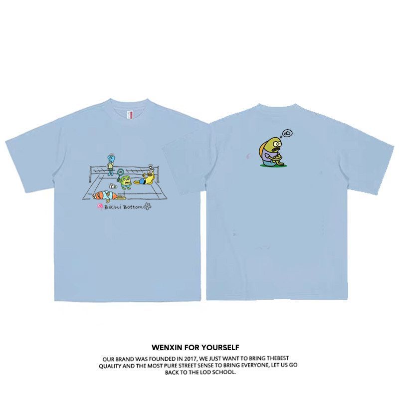 比奇堡羽毛球服纯棉衣文化衫男女T恤运动服球衣定制印字2026新款