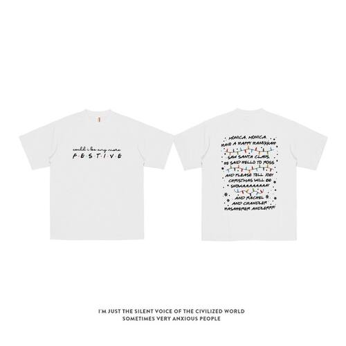 Be Any More T-Shirts Friends 趣味夏季复古英文印花短袖T恤