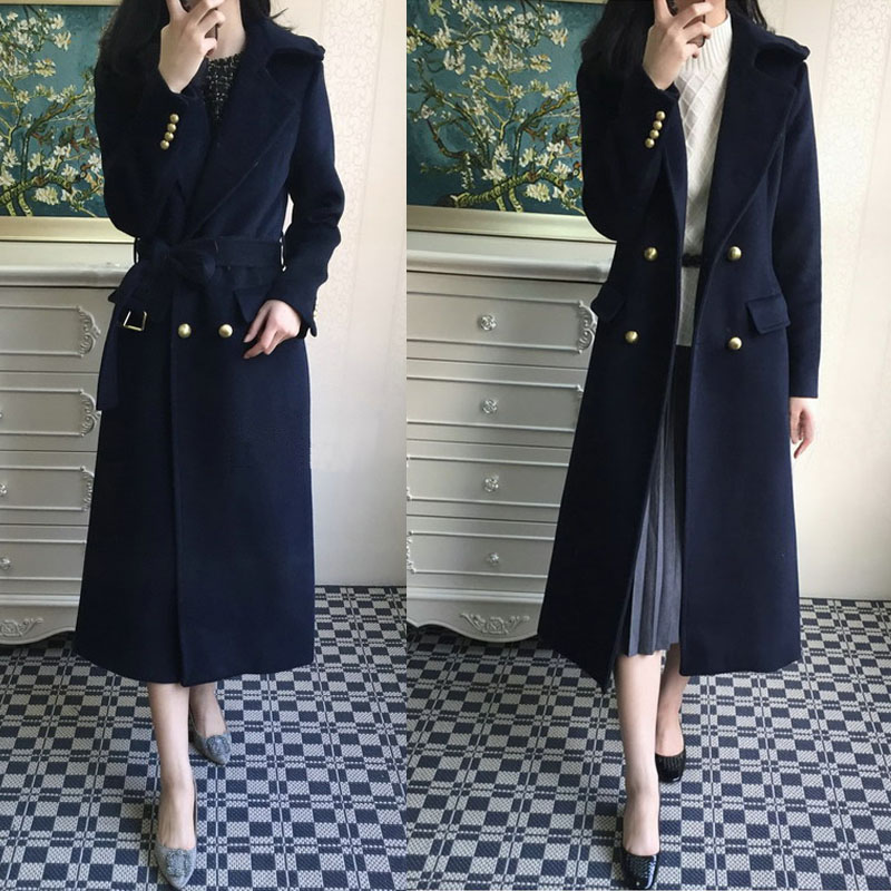 售楼部酒店职业风高端毛呢大衣