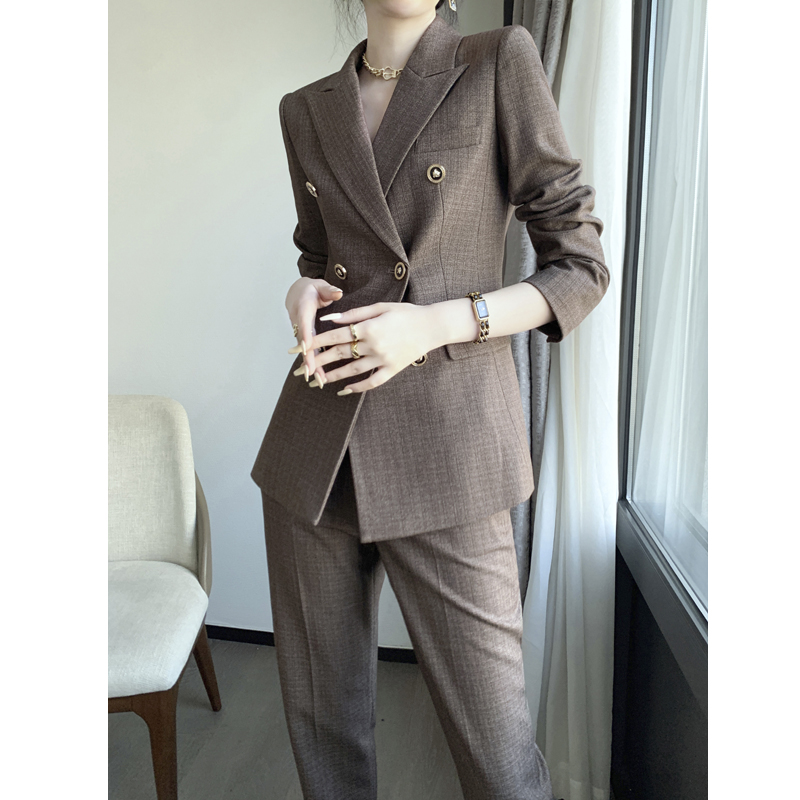 西装套装女小个子高级感时尚修身职业正装气质工作服休闲西服外套